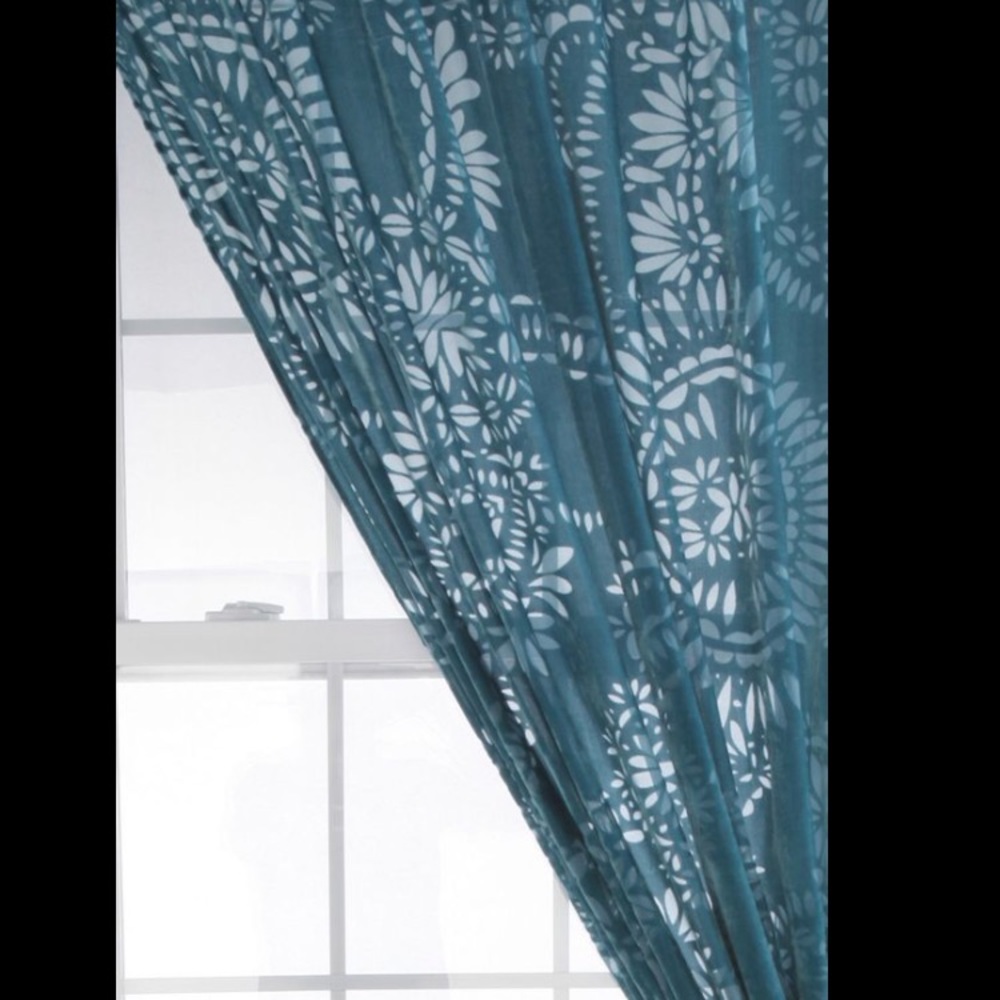 Urban outfitters damask burnout velvet curtain